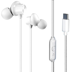 XO - EP42Type-c earphone אוזניות חוט חיבור טיים סי לבן