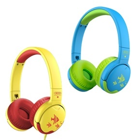 XO - EP47 Kids Wired אוזניות קשת חוט צהוב אדום