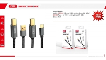 XO - GB010A USB-A to USB B printing data cable 1.5M כבל מדפסת