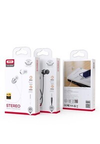 XO - EP59 In-ear SILICON earphone אוזנית חוט 3.5 צבע לבן