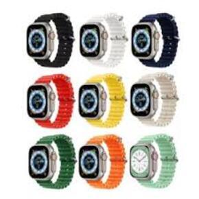 XO - BT02B Marine Silicone Band Watch 42/44/45/49mm צמיד שעון אפל צבע שחור