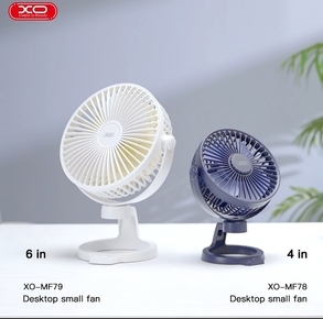 XO -MF79 6- INCH DESKTOP/BRACKET ADJUSTABLE ANGLE FAN 2400 mAh צבע לבן