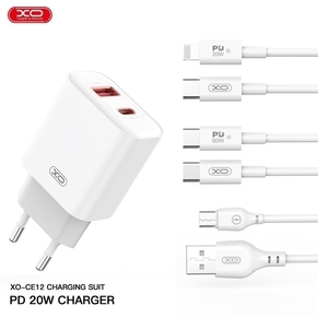 מטען מהיר XO - CE12 TYPE-C Charger 20W+18W