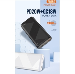 XO - PR150 PD 20W + QC18W 20000mAh POWERBANK סוללת גיבוי