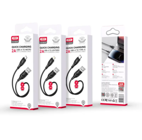 XO - NB238 2.4A USB to lighting כבל טעינה 3 מטר