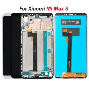 XIAOMI MI MAX 3 - מסך + טאצ + FRAME שחור ORIGINAL