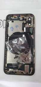 Iphone XS - מסגרת + גב זכוכית + פלטים לבן COMPLETE