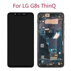 LG - G8S - מסך + טאצ FRAME ORIGINAL שחור ( דגם S )